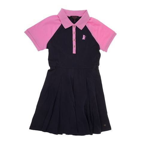JUICY COUTURE KIDS-Κοριτσίστικο φόρεμα JUICY COUTURE COLOR BLOCK μοβ