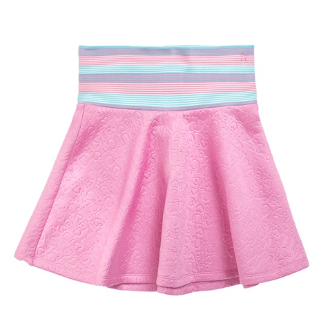 JUICY COUTURE KIDS-Φούστα JUICY COUTURE ροζ με ανάγλυφο print 