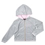 JUICY COUTURE KIDS-Κοριτσίστικη ζακέτα JUICY COUTURE MICROTERRY LA SUNSET γκρι 
