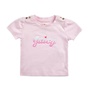 JUICY COUTURE KIDS-Βρεφική κοντομάνικη μπλούζα JUICY COUTURE ροζ 