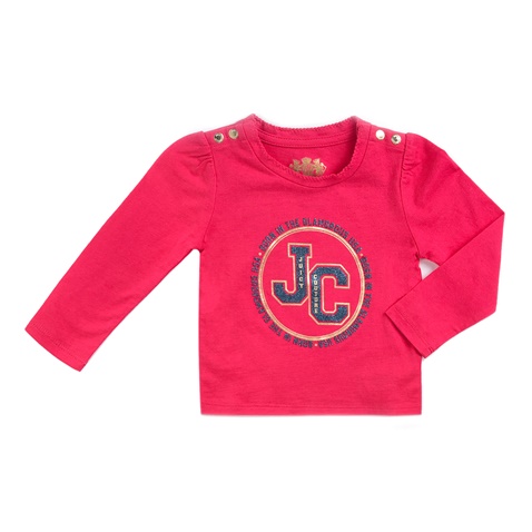 JUICY COUTURE KIDS-Βρεφική μακρυμάνικη μπλούζα JUICY COUTURE κόκκινη 