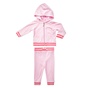 JUICY COUTURE KIDS-Σετ φόρμας ζακέτα-παντελόνι JUICY COUTURE ροζ 