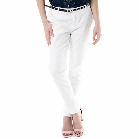 SCOTCH & SODA-Γυναικείο chino παντελόνι SCOTCH & SODA λευκό 