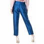 SCOTCH & SODA-Γυναικείο παντελόνι Scotch & Soda Tailored shiny μπλε μεταλλιζέ