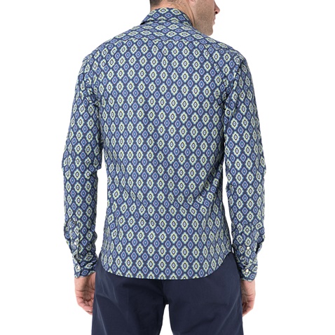 SCOTCH & SODA-Ανδρικό πουκάμισο SCOTCH & SODA μπλε με μοτίβο 