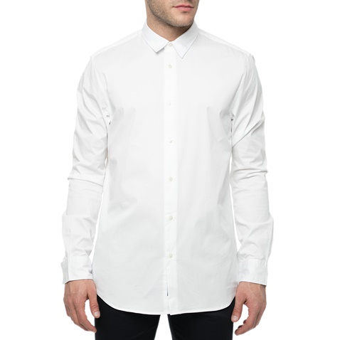 SCOTCH & SODA-Ανδρικό μακρυμάνικο πουκάμισο Scotch & Soda Classic λευκό