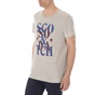 SCOTCH & SODA-Ανδρική κοντομάνικη μπλούζα SCOTCH & SODA μπεζ