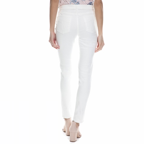 JUICY COUTURE-Γυναικείο τζιν παντελόνι mid rise skinny Juicy Couture λευκό