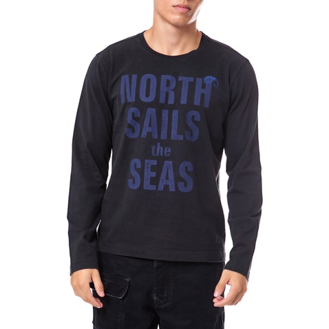 NORTH SAILS-Ανδρική μπλούζα North Sails μαύρη