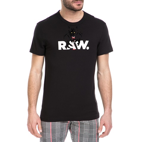 G-STAR RAW-Ανδρική κοντομάνικη μπλούζα  G-Star Raw Beedor μαύρη