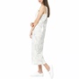 G-STAR RAW-Γυναικείο αμάνικο μάξι φόρεμα Lyker G-STAR RAW λευκό με print