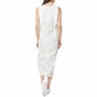 G-STAR RAW-Γυναικείο αμάνικο μάξι φόρεμα Lyker G-STAR RAW λευκό με print