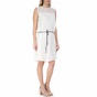 GARCIA JEANS-Γυναικείο μίνι φόρεμα Garcia Jeans λευκό