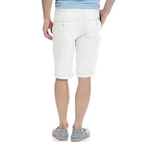 GARCIA JEANS-Αντρική βερμούδα Garcia Jeans άσπρη