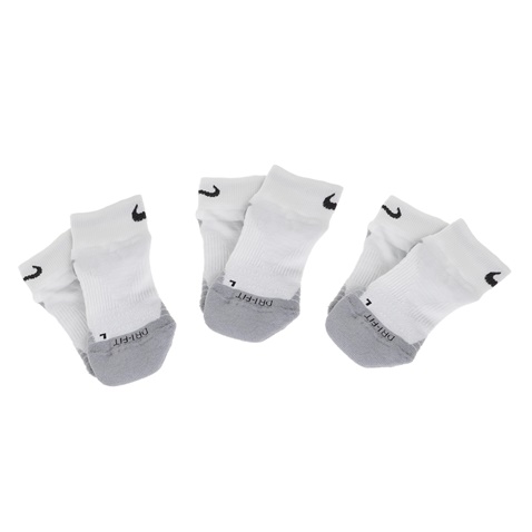 NIKE-Σετ από 3 ζευγάρια κάλτσες προπόνησης Nike everyday max cushion crew λευκές-γκρι