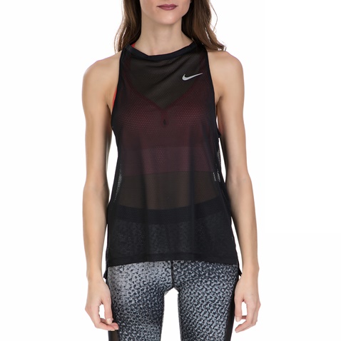 NIKE-Διάφανη αμάνικη μπλούζα Nike μαύρη 