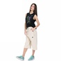 NIKE-Γυναικεία φόρμα Nike TCH FLC SHORT 3/4 μπεζ
