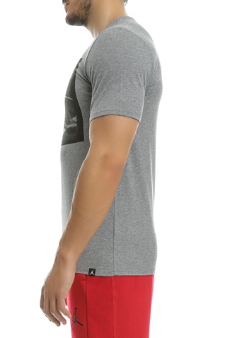 NIKE-Κοντομάνικη μπλούζα Nike γκρι με στάμπα 