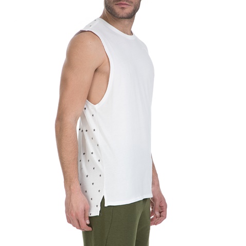 NIKE-Αμάνικη μπλούζα Nike λευκή με αστεράκια 