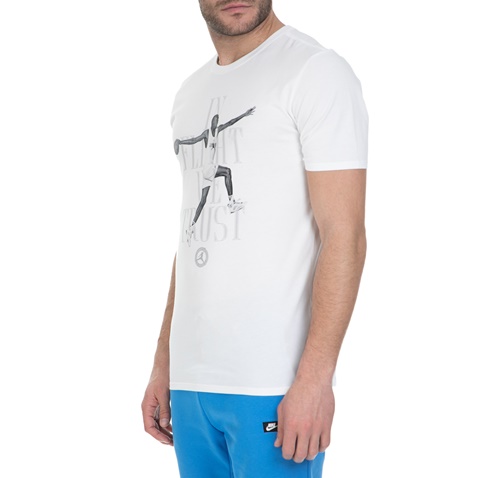 NIKE-Ανδρική κοντομάνικη μπλούζα Nike λευκή 