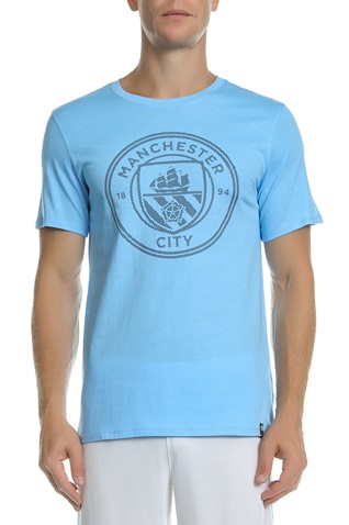 NIKE-Κοντομάνικη μπλούζα Nike γαλάζια με στάμπα Manchester City 