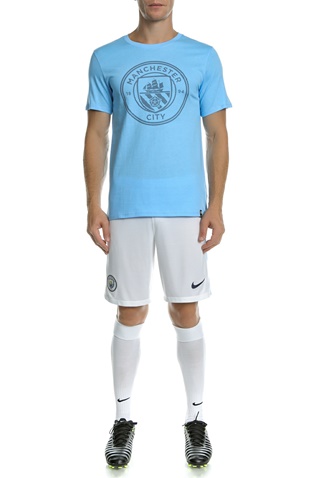 NIKE-Κοντομάνικη μπλούζα Nike γαλάζια με στάμπα Manchester City 