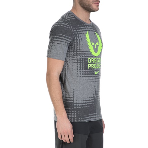 NIKE-Ανδρικό κοντομάνικο μπλουζάκι Nike γκρι 