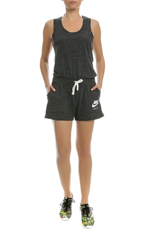 NIKE-Γυναικεία ολόσωμη φόρμα με σορτς Nike Sportswear γκρι 