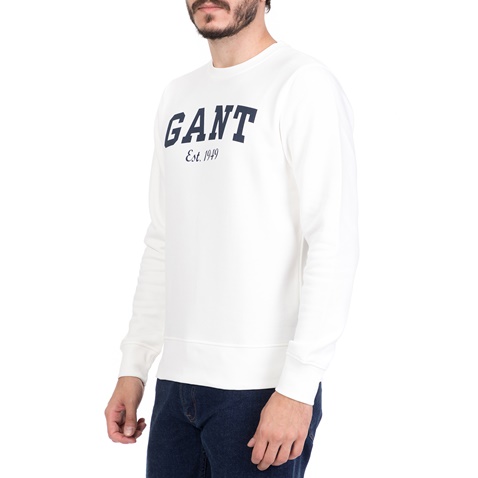 GANT-Ανδρική φούτερ μπλούζα GANT λευκή