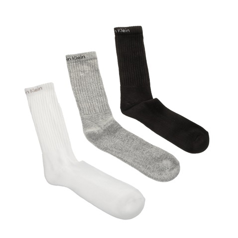 CK UNDERWEAR-Ανδρικό σετ κάλτσες Calvin Klein μαύρες-λευκές-γκρι
