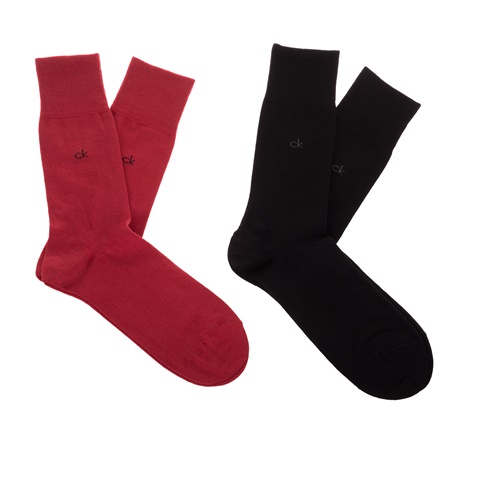 CK UNDERWEAR-Ανδρικό σετ κάλτσες Calvin Klein κόκκινες-μαύρες
