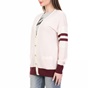 JUICY COUTURE-Γυναικεία ζακέτα COLLEGIATE CASHMERE JUICY COUTURE ροζ