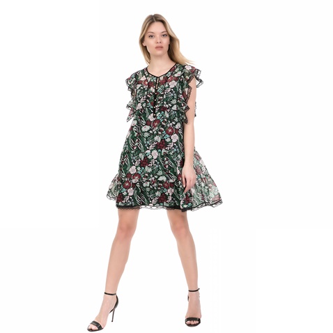 JUICY COUTURE-Γυναικείο μίνι φόρεμα SECRET GARDEN FLORAL JUICY COUTURE φλοράλ