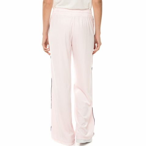 JUICY COUTURE-Γυναικείο παντελόνι φόρμας JUICY COUTURE TRK LW VELOUR MALIBU ροζ
