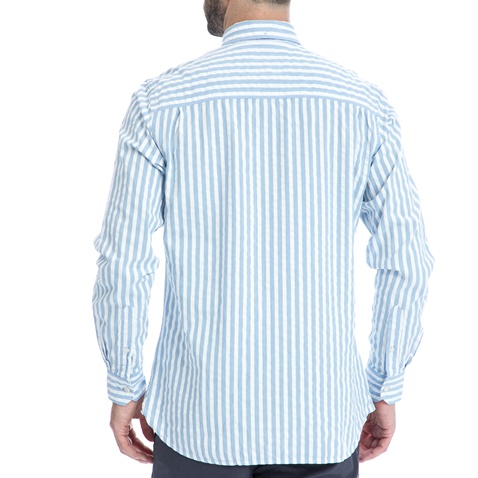 NORTH SAILS-Ανδρικό πουκάμισο NORTH SAILS λευκό-γαλάζιο