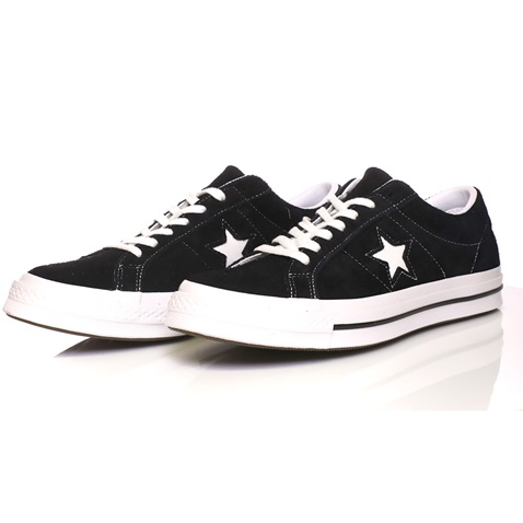 CONVERSE-Unisex σουέντ sneakers CONVERSE ONE STAR μαύρα