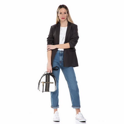 CALVIN KLEIN JEANS-Γυναικείο blazer Calvin Klein Jeans σκούρο καφέ