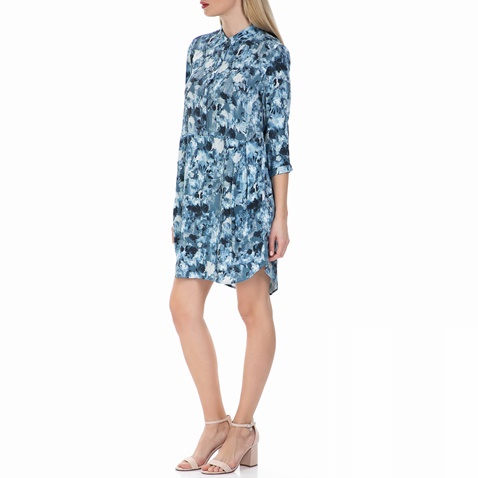 CALVIN KLEIN JEANS-Γυναικείο μίνι φόρεμα Calvin Klein Jeans μπλε με print