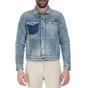 CALVIN KLEIN JEANS-Ανδρικό τζιν jacket Calvin Klein Jeans μπλε ξεβαμμένο