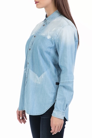 G-STAR RAW-Γυναικείο πουκάμισο Modern Arc 3D BF shirt μπλε