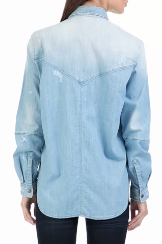 G-STAR RAW-Γυναικείο πουκάμισο Modern Arc 3D BF shirt μπλε
