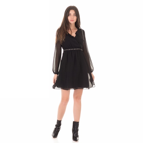 GUESS-Γυναικείο μίνι φόρεμα GUESS XENIA μαύρο 