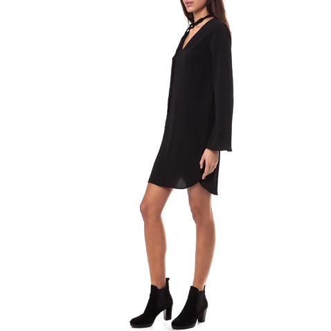 MOTIVI-Γυναικείο φόρεμα MOTIVI μαύρο