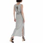 GARCIA JEANS-Γυναικείο φόρεμα Garcia Jeans γκρι-λευκό