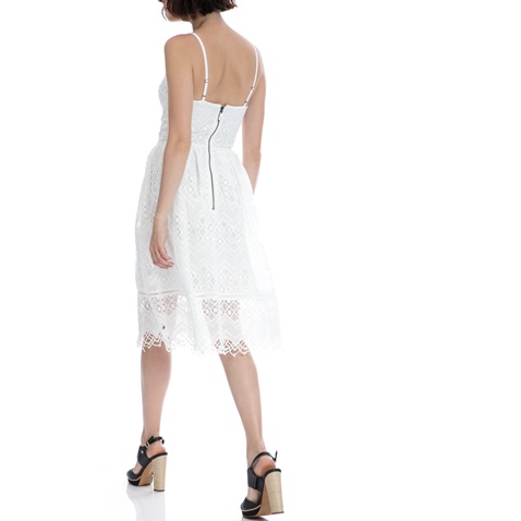 GARCIA JEANS-Γυναικείο φόρεμα Garcia Jeans λευκό