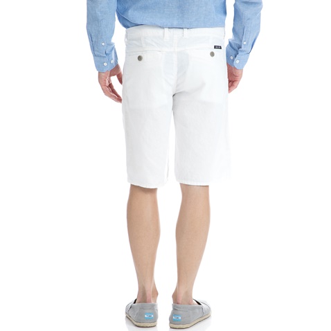 GARCIA JEANS-Αντρική βερμούδα Garcia Jeans άσπρη