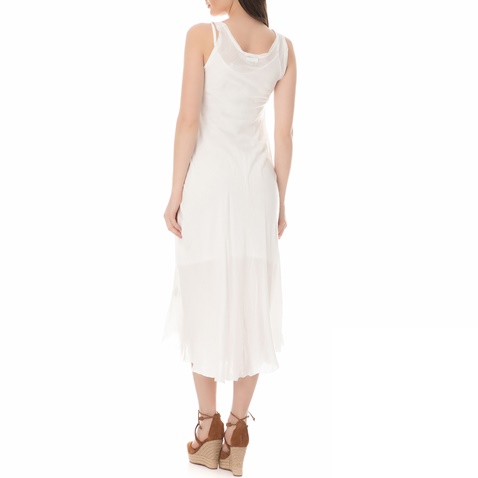 BRAEZ-Γυναικείο μίντι φόρεμα BRAEZ λευκό