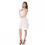 BRAEZ-Γυναικείο μίνι φόρεμα BRAEZ λευκό