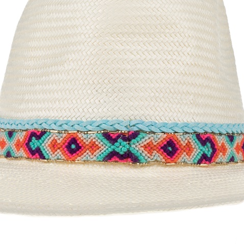 HIPANEMA-Ψάθινο καπέλο HIPANEMA λευκό 
