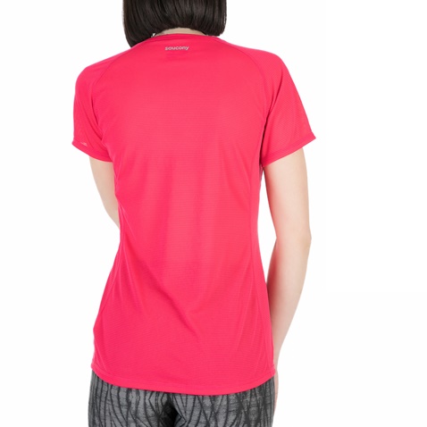 SAUCONY-Γυναικείο αθλητικό t-shirt  Saucony HYDRALITE φούξια